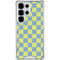 Neon Checkered Galaxy S25 Ultra Clear Case
